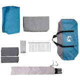Family Tent 10-Person Blue and Grey 460 x 430 x 214 cm 42004081