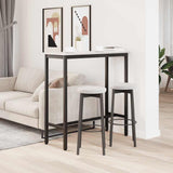Table White 100 x 40 x 101 cm Engineered Wood and Steel 873783