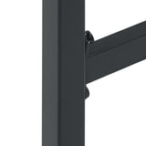3 Piece Garden Bar Set Black Powder-coated Steel 3283750
