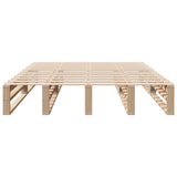 Bed Frame without Mattress 135x190 cm Double Solid Wood Pine 850866