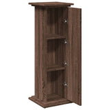 Display Stand with Storage Brown Oak 31x30x90 cm Engineered Wood 854613