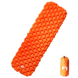 Inflating Camping Mattress 1-Person Orange 190x58x6 cm 4007114