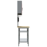 Work Bench Set 8 pcs Red and Grey Powder-Coated Steel 3321501