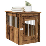 Dog Crate Furniture Old Wood 55x75x65 cm Engineered Wood 857639