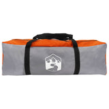 Party Tent with Roof Grey and Orange 500 x 500 x 350 cm 42028609