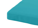4-Piece Seat Cushions SOEST 4 pcs 100% Polyester Turquoise 944814
