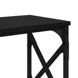 Console Table Black Oak 156 x 28 x 80.5 cm Engineered Wood 882786