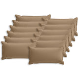 Cushion Cover 12 pcs HOUTEN Taupe 40 x 80 cm Polyester 918315