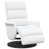 Recliner Chair White 71 x 98 x 106 cm Faux leather 42018589