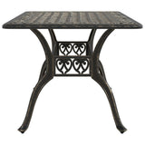 Garden Table Bronze 150x90x72 cm Cast Aluminium 4002803