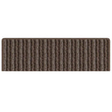 Self-adhesive Stair Mats Striped 15 pcs Brown 65 x 21 x 4 cm 42011450