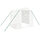 Greenhouse with Steel Frame White 4 m 2x2x2 m 364075