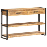 Sideboard 120x30x75 cm Solid Rough Mango Wood 321802