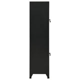 Locker Cabinet Black 38x45x180 cm Steel 339778