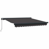Retractable Awning Anthracite 300 x 250 cm Fabric and Metal 3329931