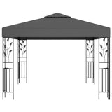 Gazebo with LED String Lights 3x3 m Anthracite 3070296