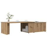 Coffee Table Artisan Oak 150x50x35 cm Engineered Wood 855981