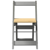 Dining Chairs Foldable 4 pcs Corona Grey Solid Wood Pine 4013438
