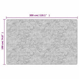 Rug Washable 190x300 cm Anthracite 337956