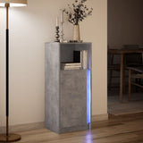Sideboard with LED Concrete Grey 42.5x34x100 cm Engineered Wood 852155