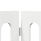 Folding Pet Fence 2 pcs High Gloss White 100.5 x 38 x 70 cm 8005961