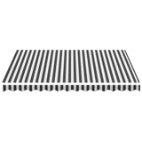 Replacement Fabric for Awning Anthracite and White 3.5x2.5 m 311986