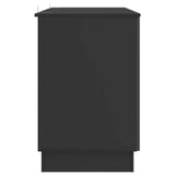 Desk with Shelf Black 142.5 x 50 x 75 cm Engineered Wood 3414622