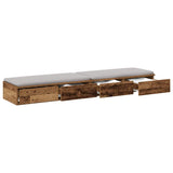 Bed Drawers Old Wood 150 x 36.5 x 16.5 cm Engineered Wood 866961