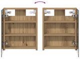 Bathroom Cabinet Set 3 pcs 80 x 10.5 x 50 cm Engineered wood 3403655