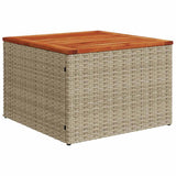 Garden Sofa Set with Cushion 8 pcs Beige Poly Rattan 3347735