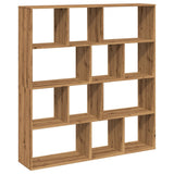 Book Cabinet Artisian Oak 132x29x141.5 cm Engineered Wood 3310315