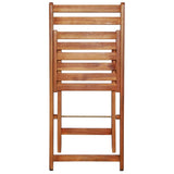 Outdoor Bistro Chairs 2 pcs Solid Acacia Wood 44012