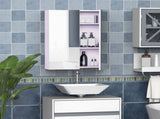 Mirror Cabinet, Wall Mount Bathroom Storage Cabinet with Adjustable Shelf, Double Door Cupboard, 60 T3398P341477
