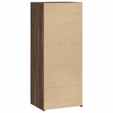 Highboard Brown Oak 50x41x124 cm Engineered Wood 846403
