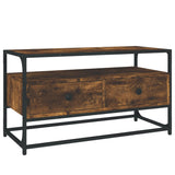TV Cabinet Smoked Oak 80x35x45 cm Engineered Wood 826312