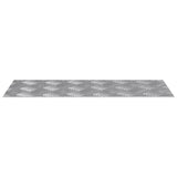 Checker Plates 4 pcs Silver 50 x 20 cm Aluminium 4104250