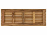 Table Top 90 x 45 x 3.5 cm Rectangular Solid Teak Wood Natural 42033156