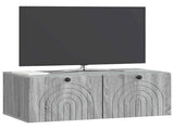 Wall-Mounted TV Cabinet Grey Sonoma 78.5 x 41 x 30 cm 898181