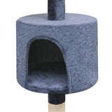 Cat Tree with Sisal Scratching Posts 125 cm Dark Blue 170484