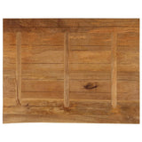 Table Top Live Edge 100x80x2.5 cm Solid Wood Mango 370556
