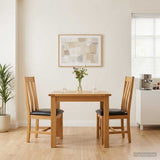 Dining Chair 2 pcs Solid Oak Wood Black 45 x 54 x 100 cm 42039160