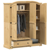 Wardrobe "Corona" 151,5x52x186 cm Solid Wood Pine 4012160