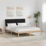 Bed Frame with Headboard Brown 150 x 200 cm Solid Pine Wood 3394415