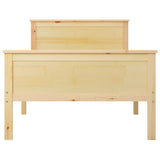 Bed Frame without Mattress Solid Wood Pine 100x200 cm 322175
