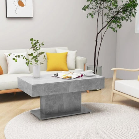 Coffee Table Concrete Grey 96x50x45 cm Engineered Wood 806835