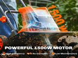 1500W Electric Garden Tiller w/Foldable Handle, 40cm Working Width, 20cm Tilling Depth, 6 Blades, 2 T3398P554173