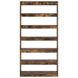 Book Cabinet Smoked Oak 100 x 30 x 198 cm Engineered Wood 3333928