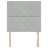 Headboard Height Adjustable Light grey 100 cm Velvet 3337906