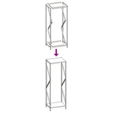 Firewood Rack Anthracite 34x25x100 cm Cold-rolled steel 864325