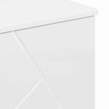 Bathroom Cabinet with Drawer High Gloss White 76.5 x 35 x 64 cm 883298
